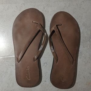 Clark's flip flops